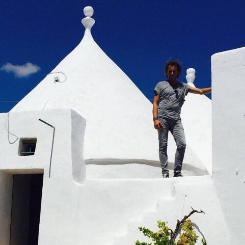 Tekenen voor de trullo in Puglia